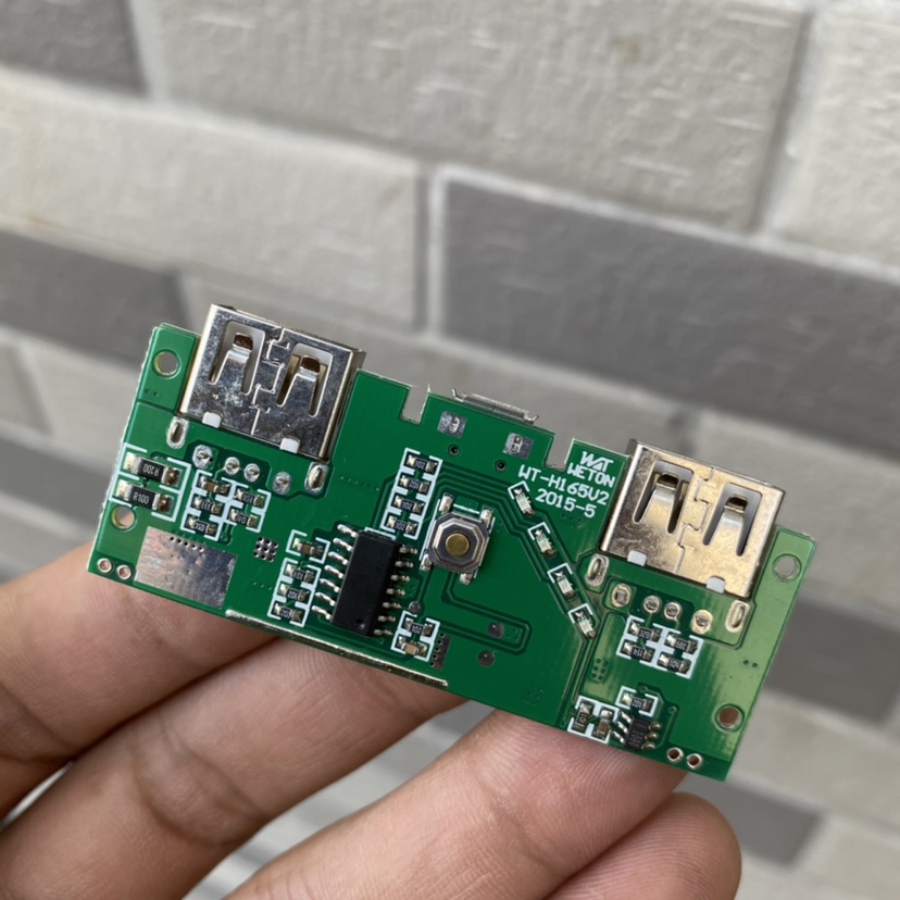 Mạch sạc dự phòng 2 cổng 5v 1.3a max - mạch mới