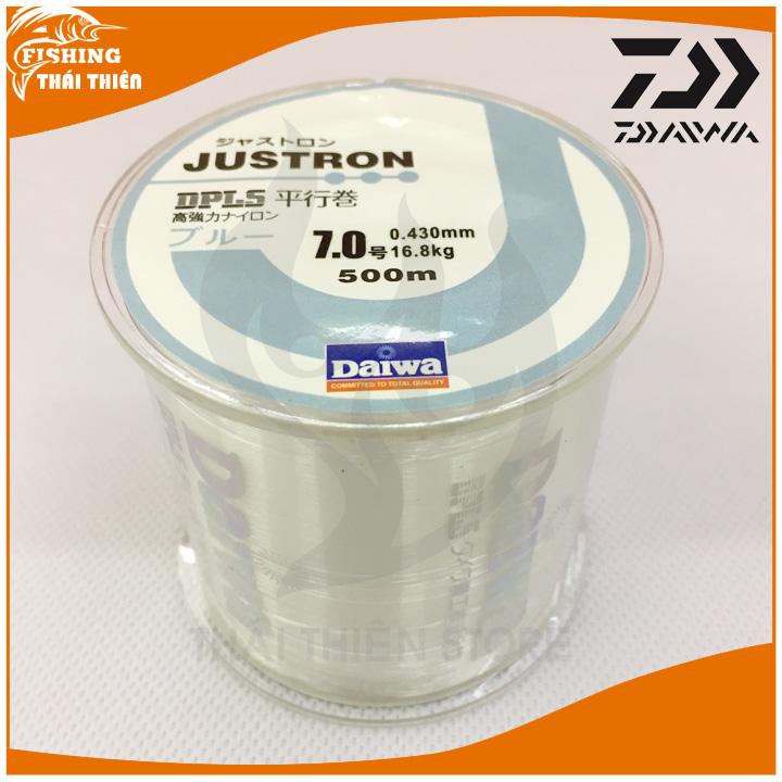 [HCM]Dây cước câu cá siêu bền Daiwa Justron cuộn 500m màu trắng