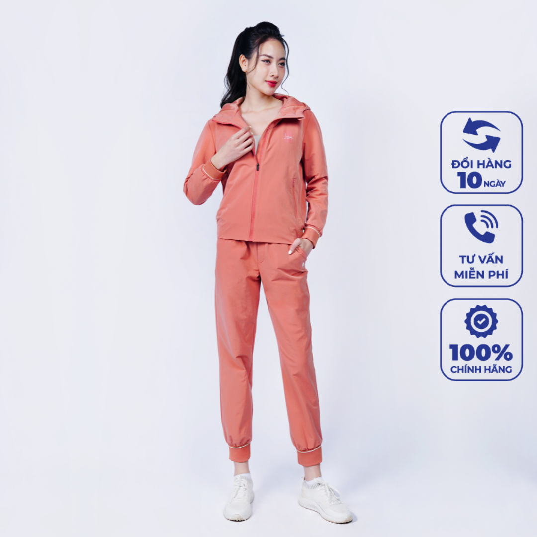 Áo gió 2 lớp & quần jogger livan sport arina chính hãng cao cấp