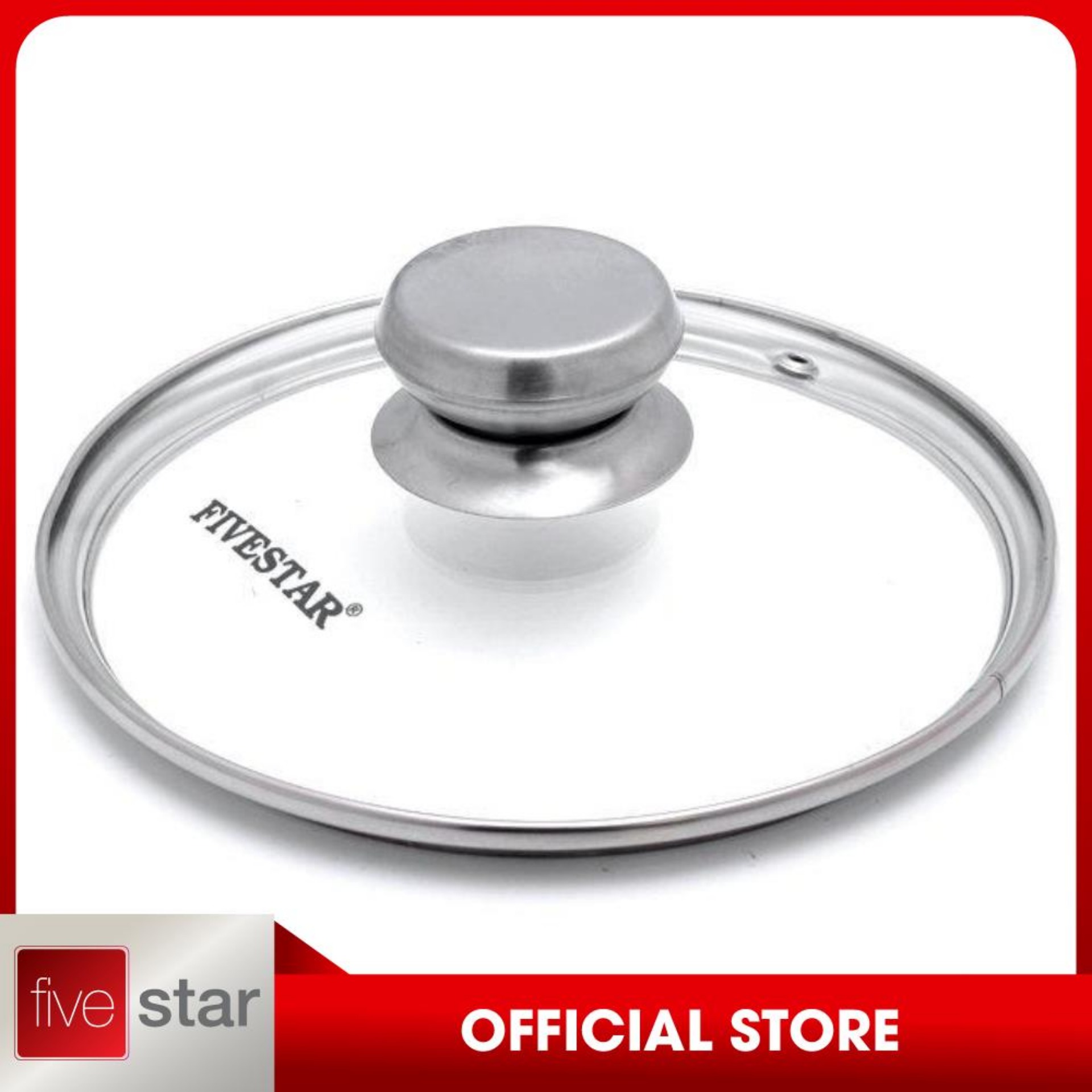 Nắp kính cường lực Fivestar dùng cho nồi và chảo từ  16cm đến 32cm