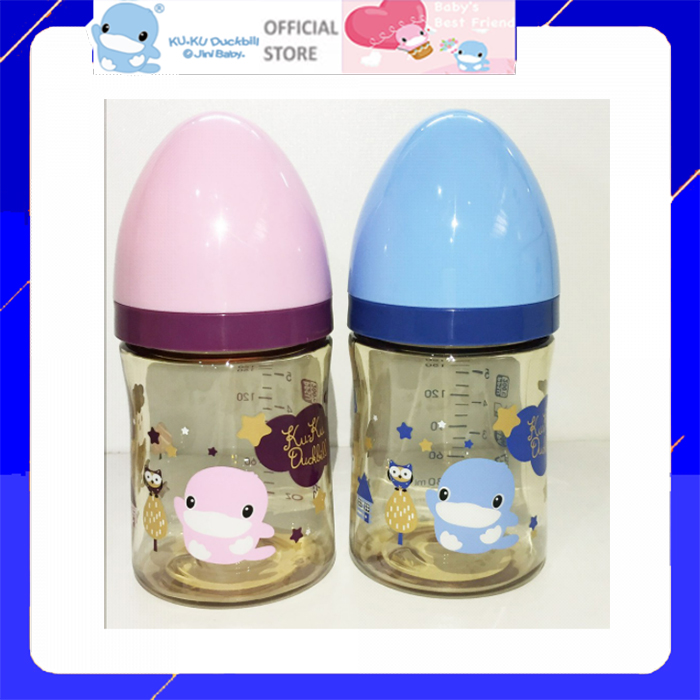 Bình sữa cổ rộng bằng nhựa ppsu kuku ku5856 - 160ml