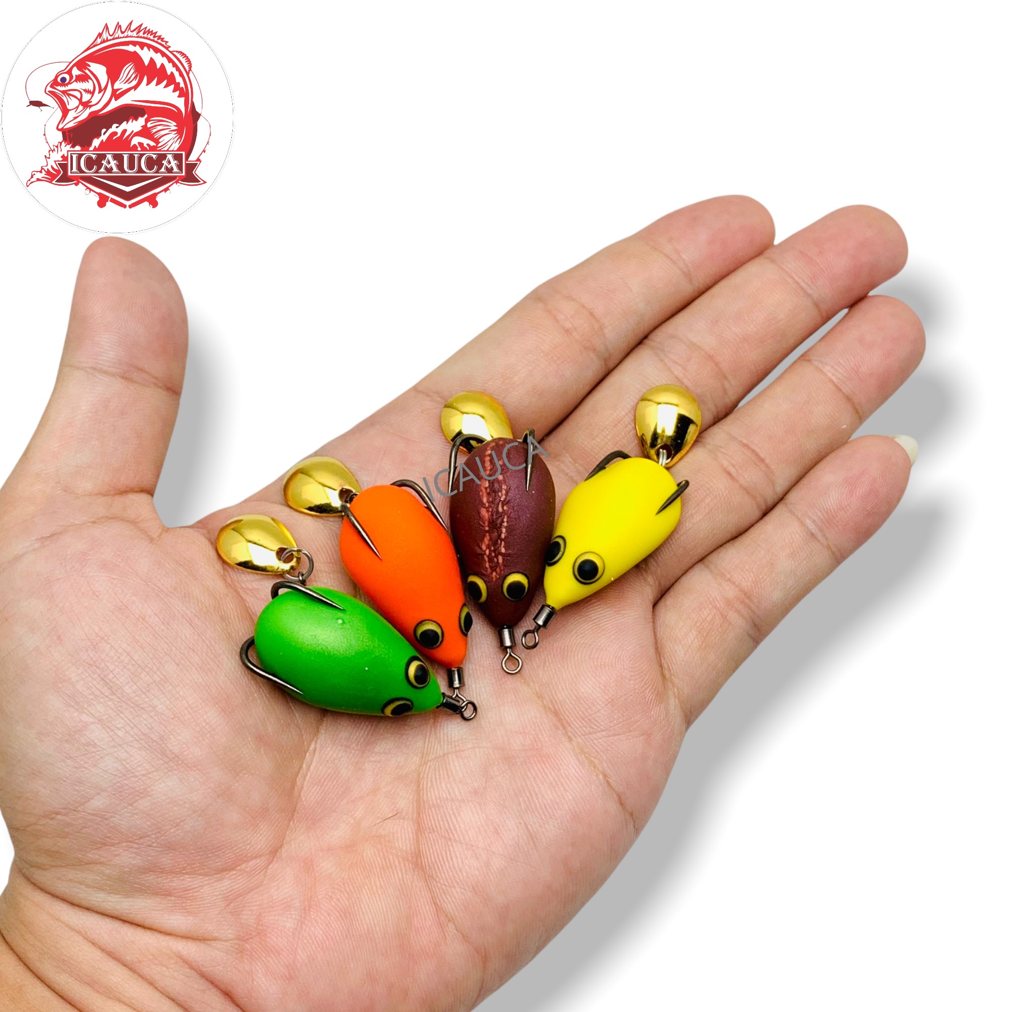Nhái hơn Tini Egg Frog 3cm 5.2g chìm chuyên dùng câu cá lóc giá rẻ hiệu quả