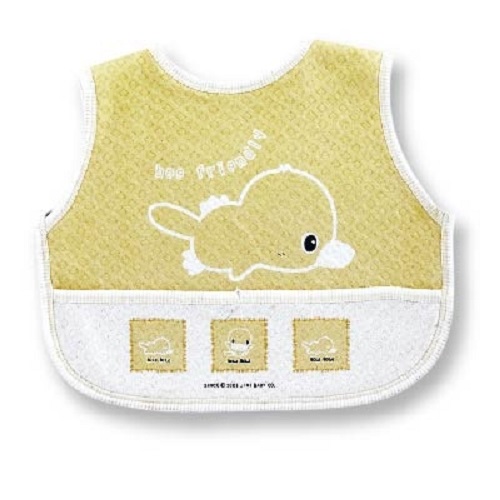 Yếm ăn xỏ tay cho bé màu vàng kuku - ku2204