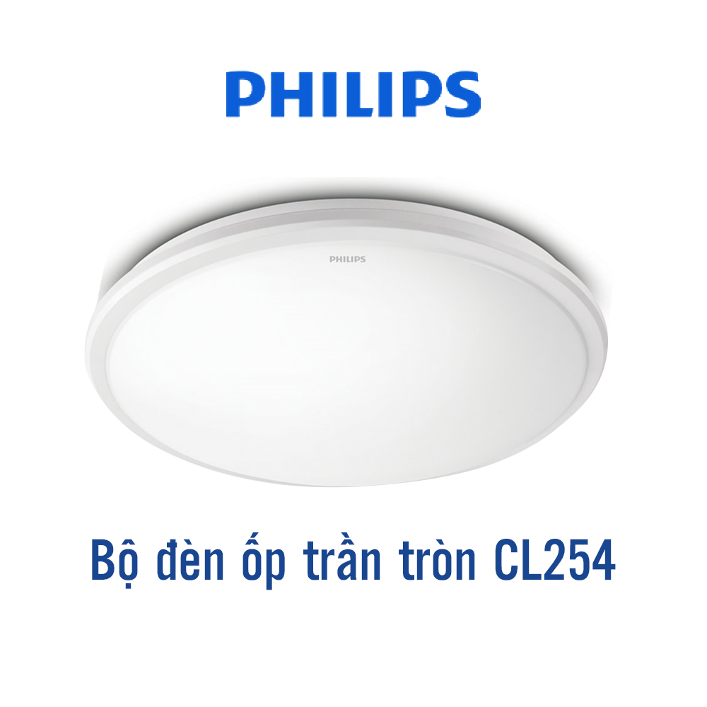 Bộ đèn PHILIPS LED ốp trần tròn CL254- Công suất 12W,17W,20W ánh sáng trắng