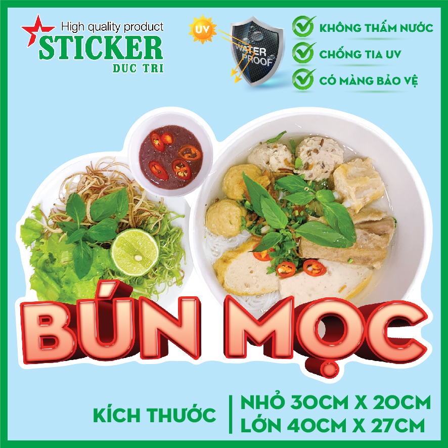 🔥 decal dán bún mọc.. 🔥 dán tường, xe, cửa kính...