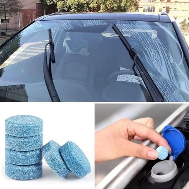 30 Viên sủi rửa kính ô tô cực sạch 1 viên hòa tan 4 lít nước