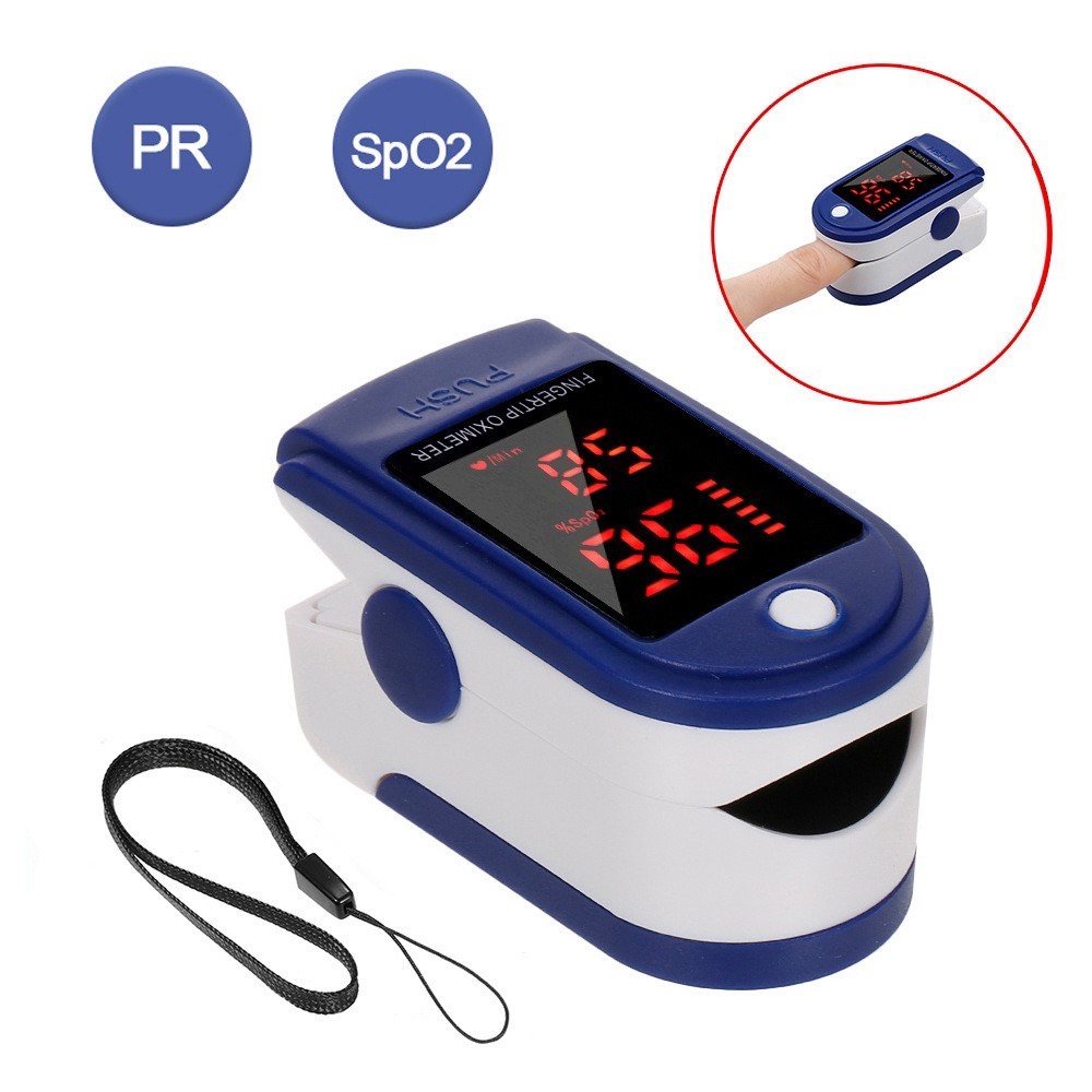 Máy đo nồng độ oxy trong máu và nhịp tim thiết kế gắn đầu ngón tay