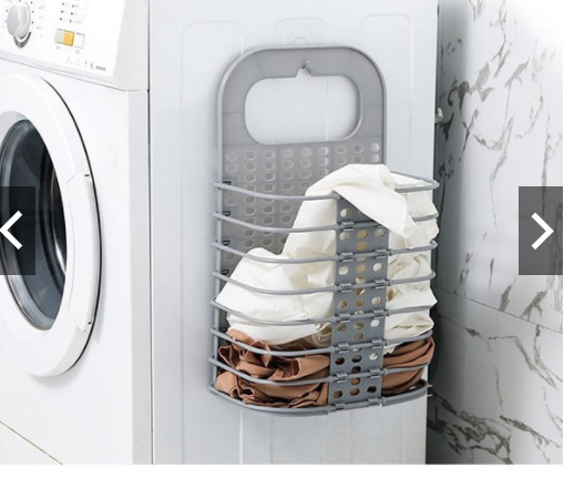Giỏ Đựng Đồ, Quần Áo Bẩn Kế Máy Giặt Gấp Gọn Treo Tường Tiện Lợi - Rổ Treo Tường Đựng Quần Áo Đồ Dùng Sinh Hoạt