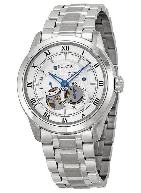 [ VUA ĐỒNG HỒ ] Đồng Hồ Nam Bulova Saphire Automatic Cao cấp Dây Kim Loại + Thẻ Bảo Hành