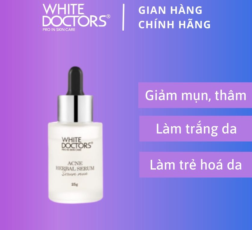 Serum giảm mụn White Doctors Acne Herbal Serum 25g