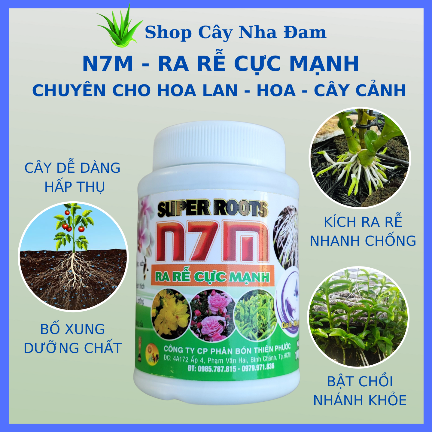 N7m phân bón kích thích ra rễ cực mạnh cho mọi loại cây trồng