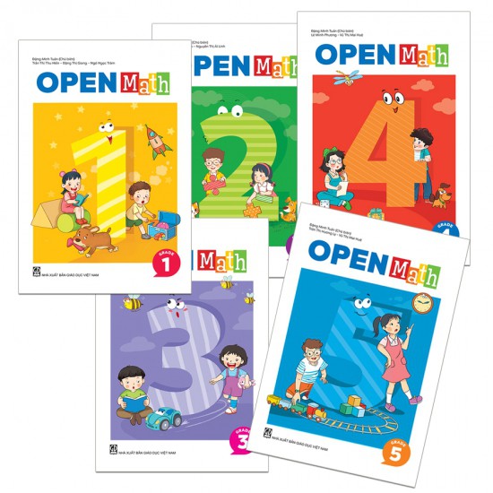 Sách - toán tiếng anh openmath - trọn bộ cấp 1 - 5 tập