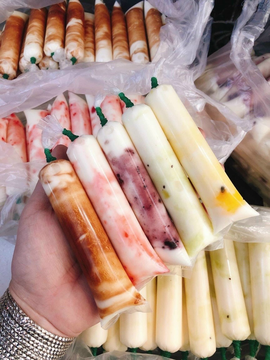 Set sữa chua dẻo sốt trái cây tươi mix 10 vị (giao tphcm)