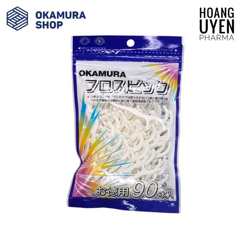 Tăm chỉ nha khoa okamura - gói 50/90 cây - 50 cây