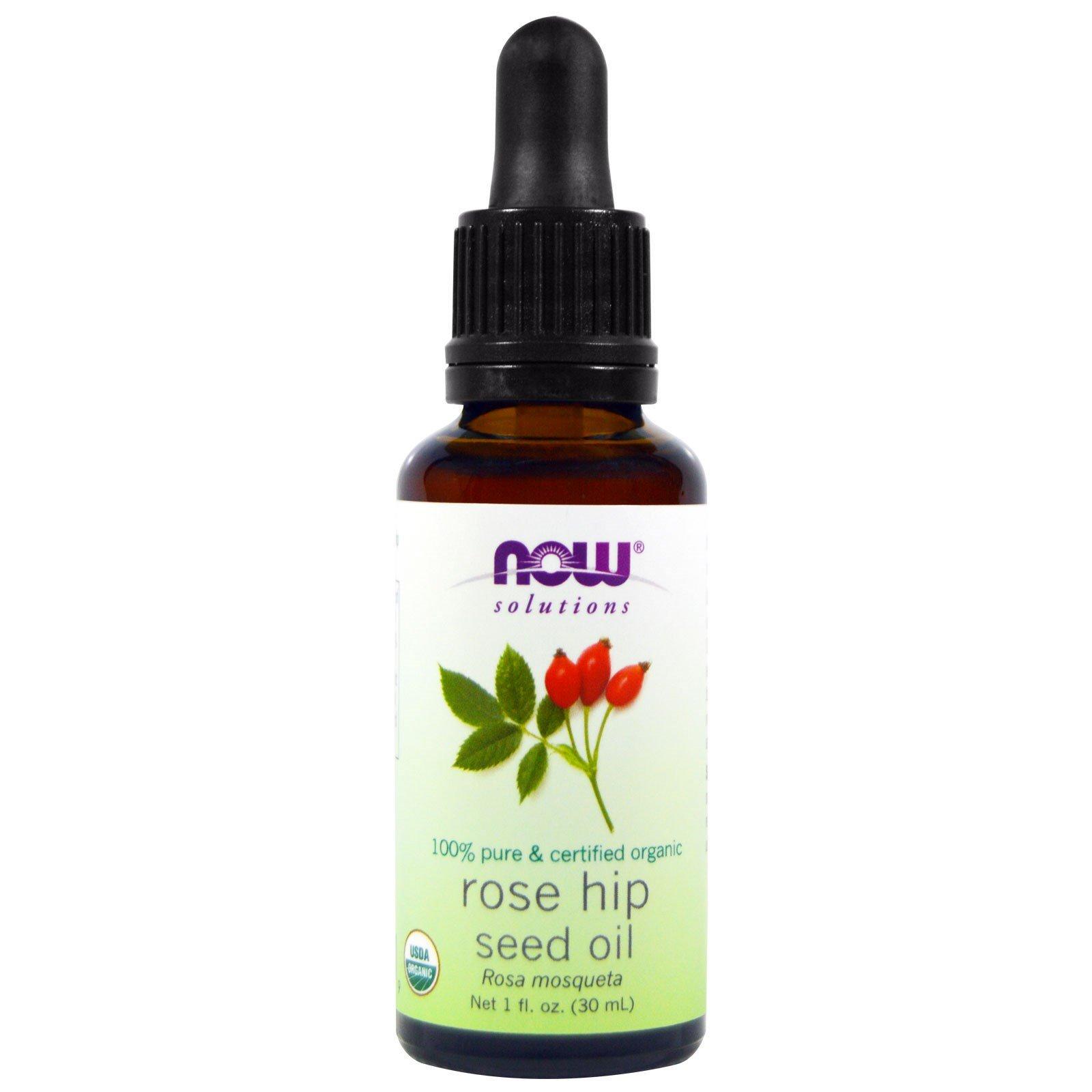 [HCM]Tinh dầu nụ tầm xuân hữu cơ - Solutions Certified Organic Rose Hip Seed Oil 1 fl oz (30 ml)- SP từ Mỹ