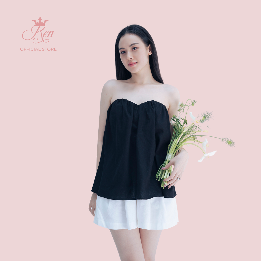 Ren by tee - áo cúp ngực linen