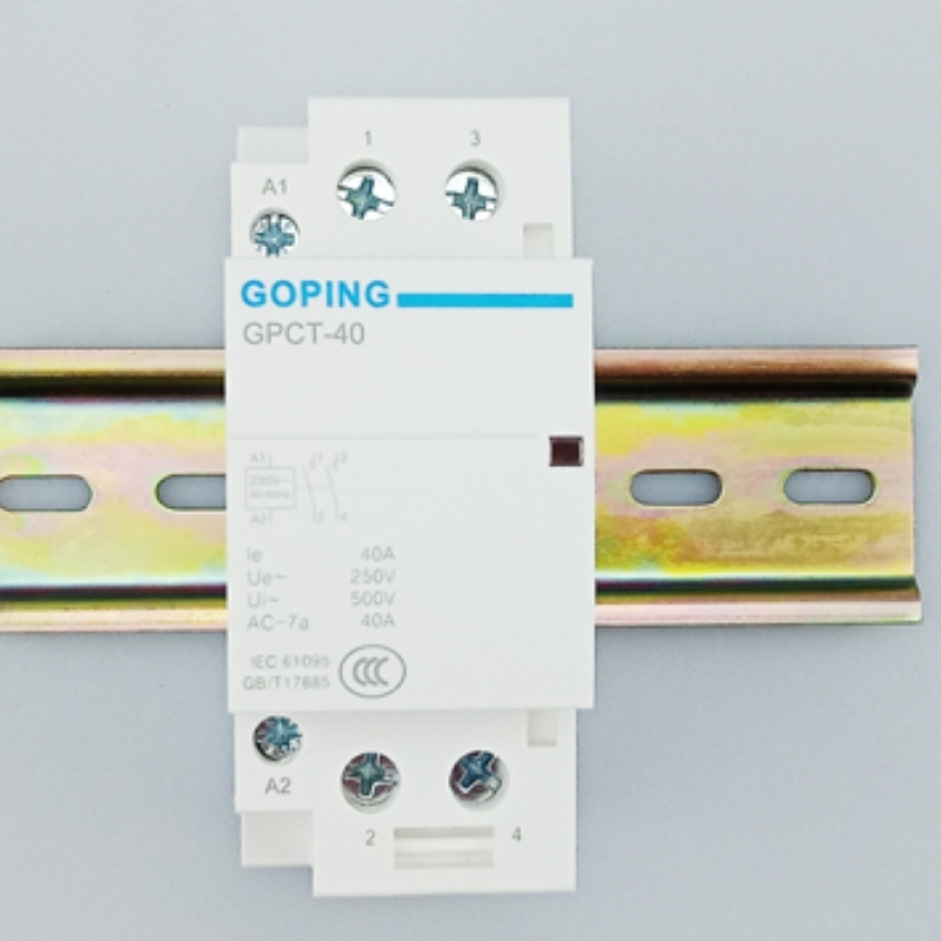 Khởi động từ, contactor 1 pha GOPING GTCT 40A/220V (Xám)