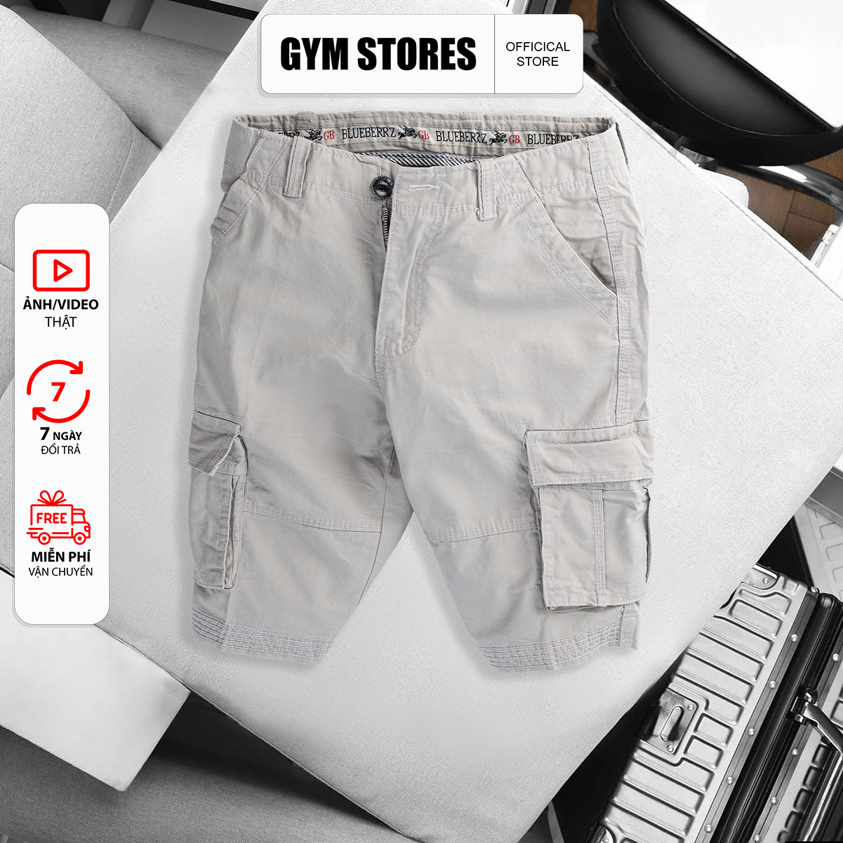 QUẦN SHORT NAM KAKI TÚI HỘP VUÔNG  cao cấp size 29 đến 36