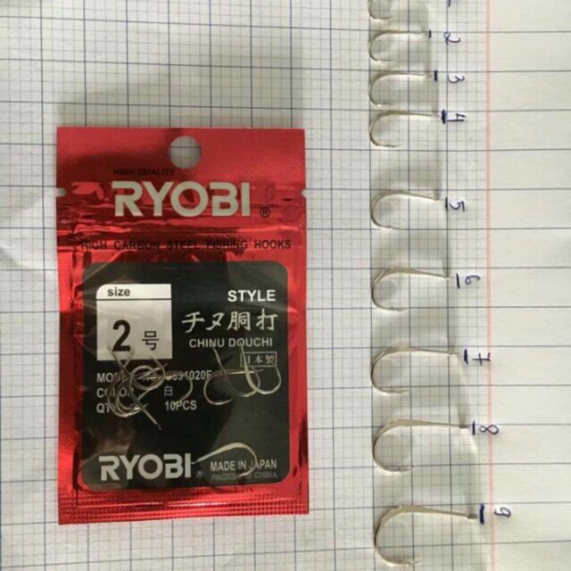 Lưỡi câu cá lưỡi câu ryobi nhật siêu bền