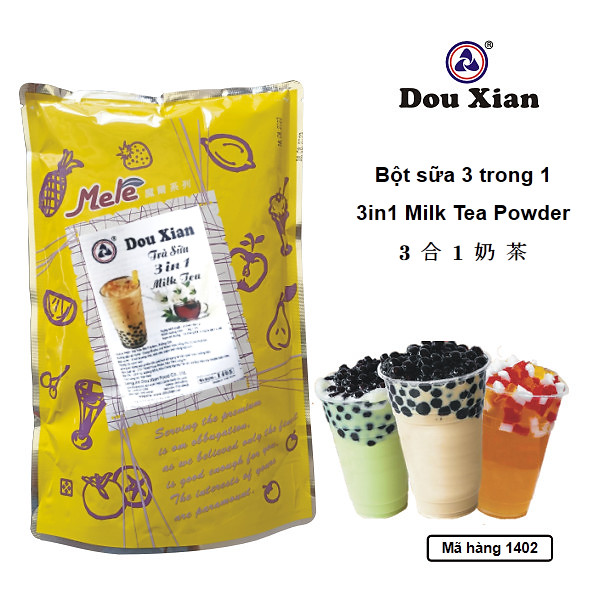 Bột trà sữa, bột khoai môn 3 in 1 Douxian gói 1kg
