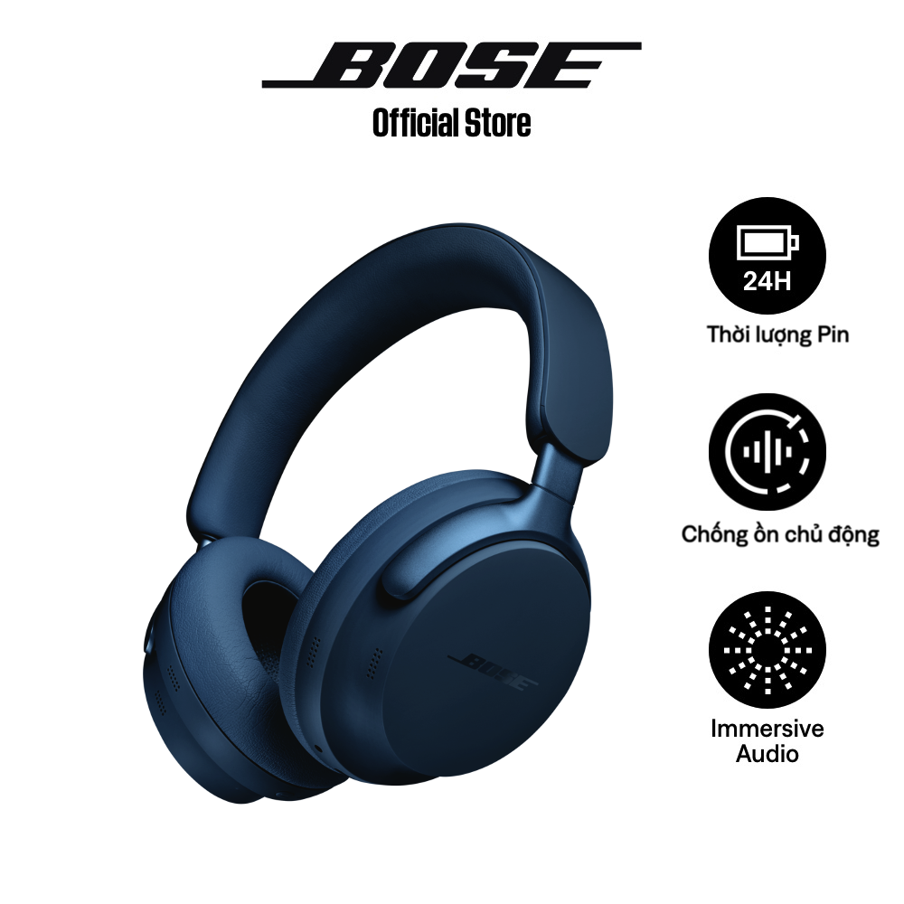 Tai nghe Bose QuietComfort Ultra Headphones| Immersive Audio| Pin 24H