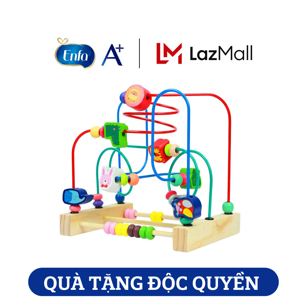 Đồ chơi luồn hạt gỗ