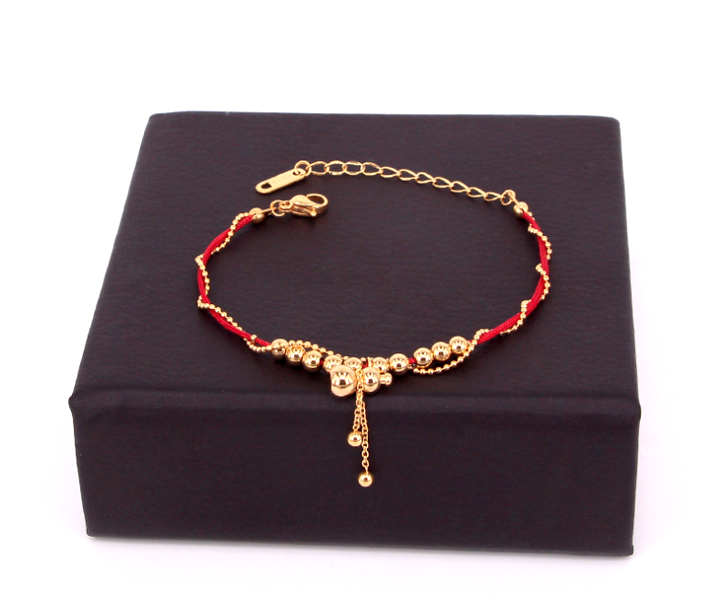 [HCM]Lắc  tay titan chỉ đỏ hồ lô may mắn BU#102 - Bolt Unicolour Betta