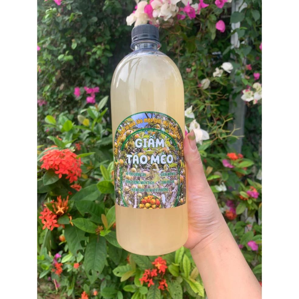 1 lít giấm táo hữu cơ,giấm táo mèo giảm cân hiệu quả ,nguyên liệu thiên nhiên tốt cho sức khỏe
