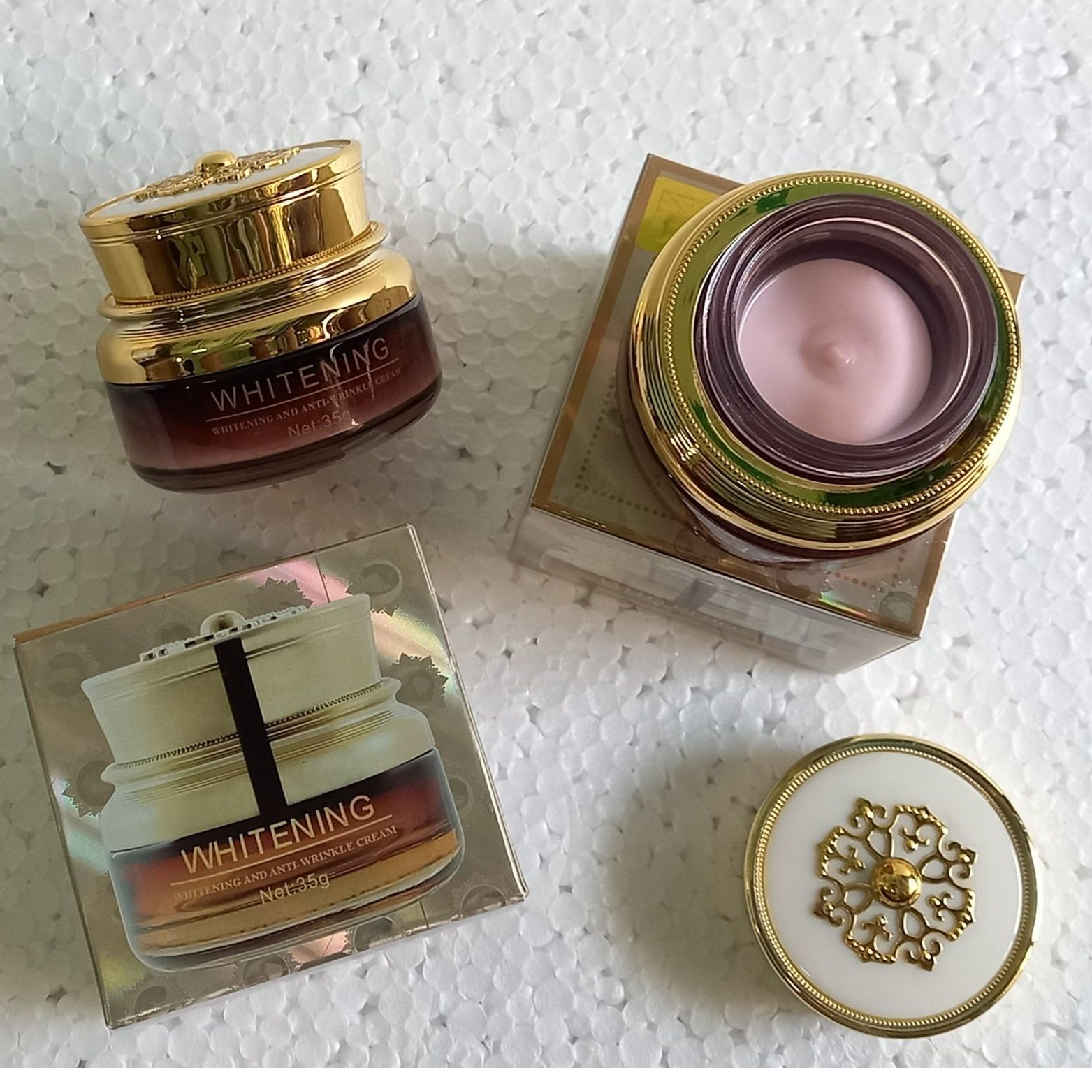 Kem nám chống nhăn mà thâm dưỡng trắng da Lixiandi Whitening Plant Extract Arti-wrinkle Cream 35g Hong Kong