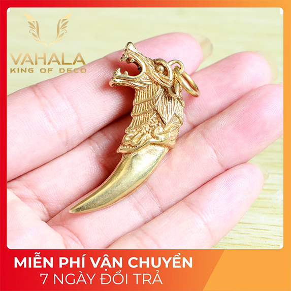 ⚡️ĐỒNG NGUYÊN CHẤT⚡️Phụ kiện trang sức hình nanh rồng