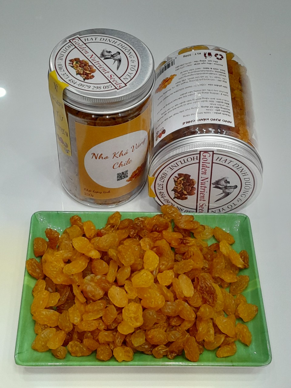 Nho khô vàng chile gns hộp 350g
