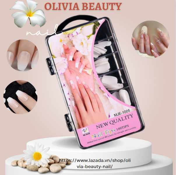 Set 500 móng tay giả làm nail chuyên dụng ms #008 | móng giả | móng chân giả | chăm sóc móng | nail | móng tay giả