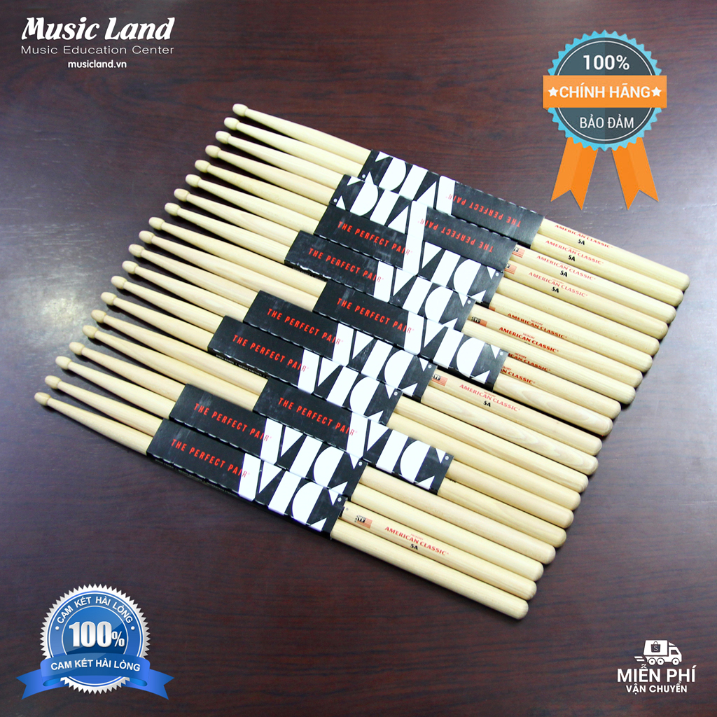 Dùi trống vic firth 5a - hickory american classic – chính hãng usa