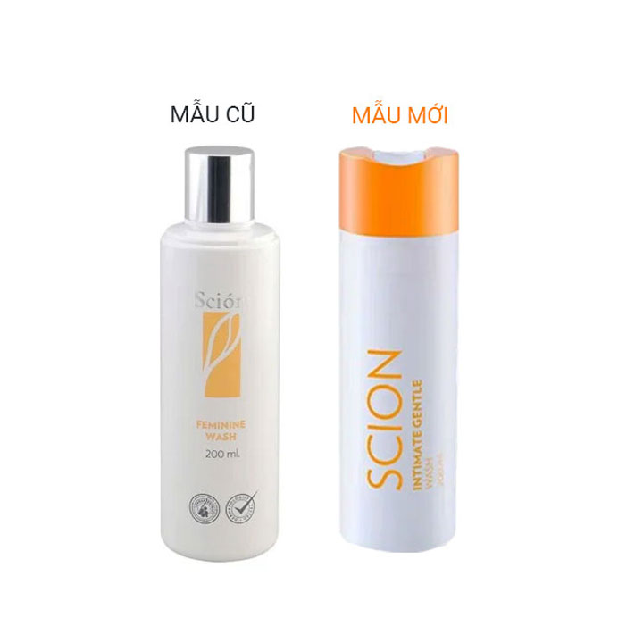 Dung dịch vệ sinh phụ nữ Scion Feminine Wash 200ml - Làm hồng se khít - Nước rửa phụ khoa