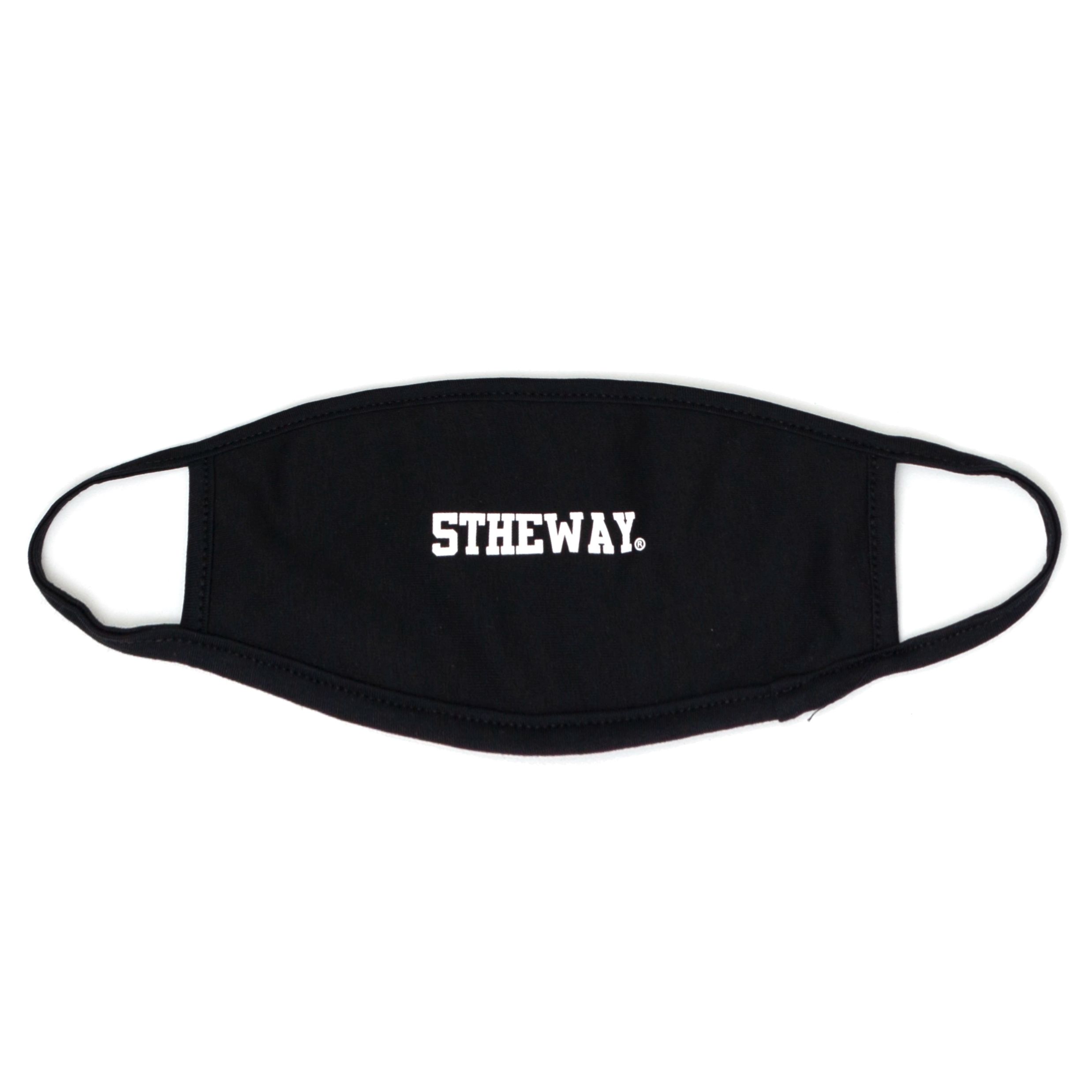 5THEWAY® /solid/ LETTER LOGO MASK™ in BLACK aka Khẩu Trang Đen