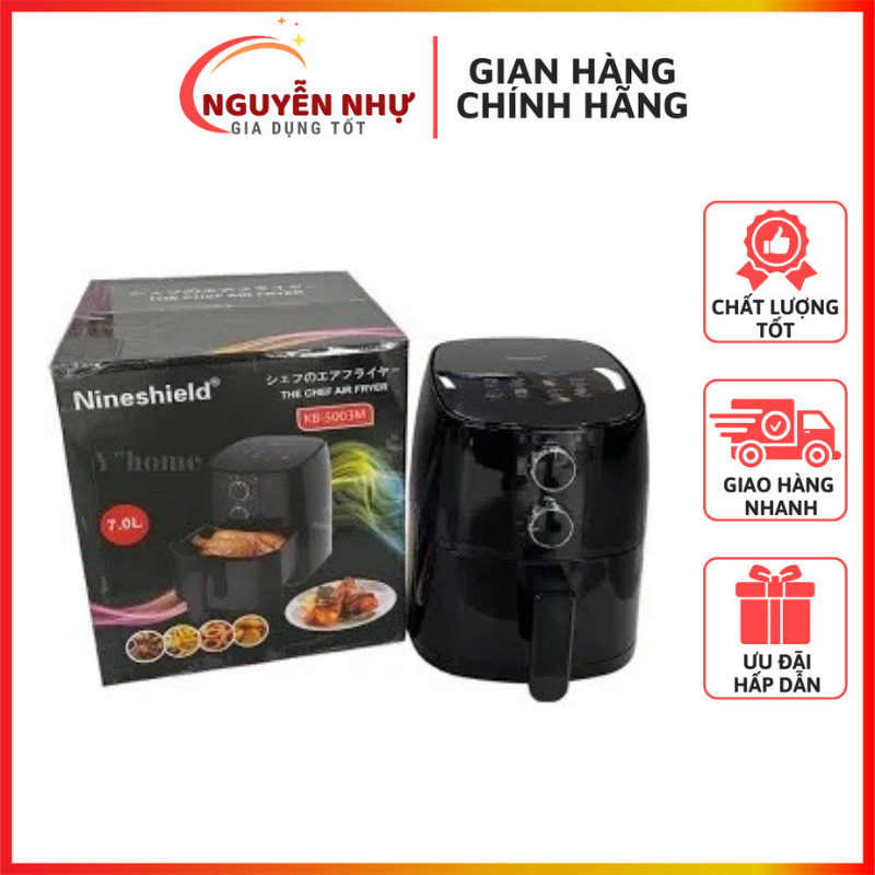 Nồi chiên không dầu nineshield dung tích 7l