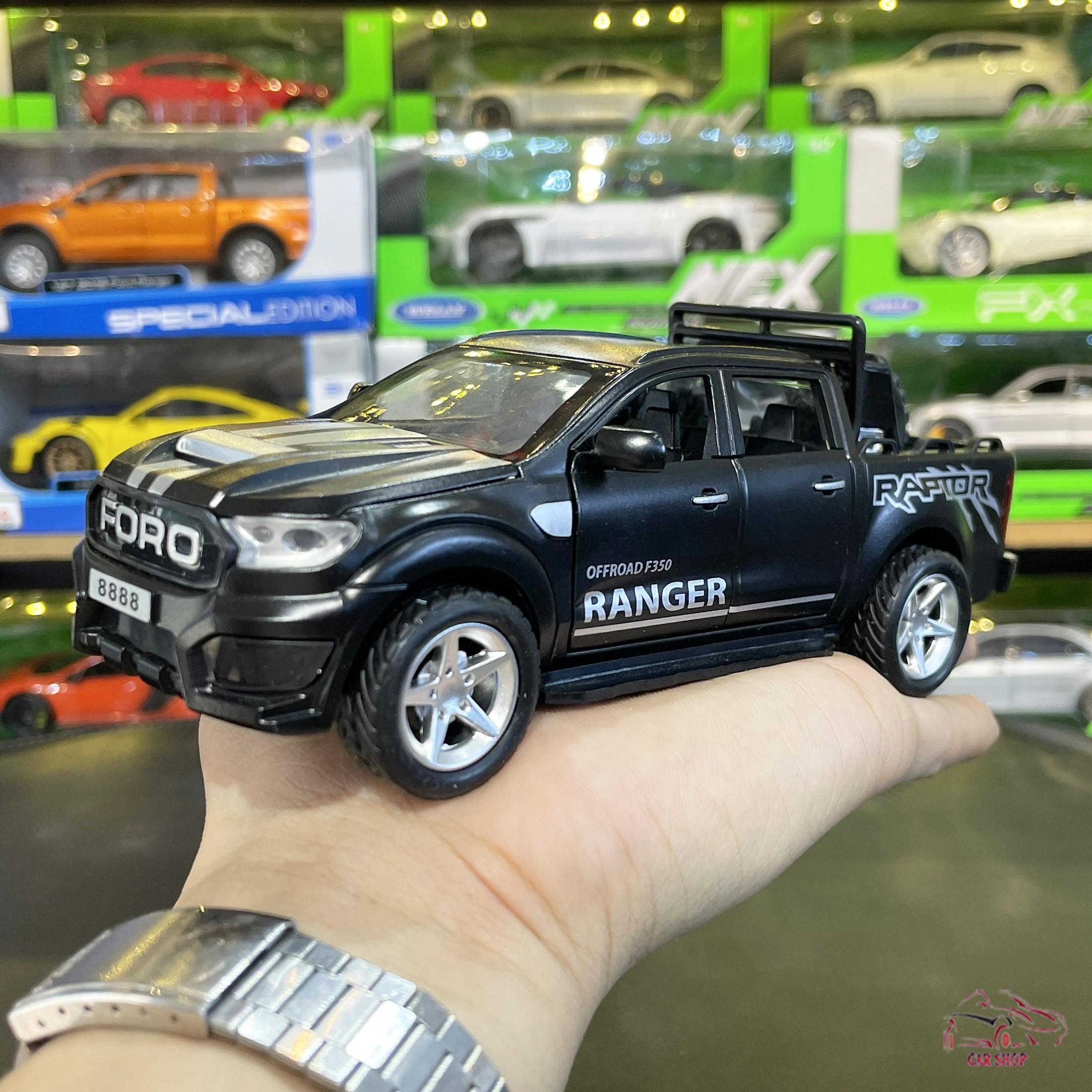 Mô hình xe bán tải Ford Ranger F350 WILDTRAK tỉ lệ 1:32