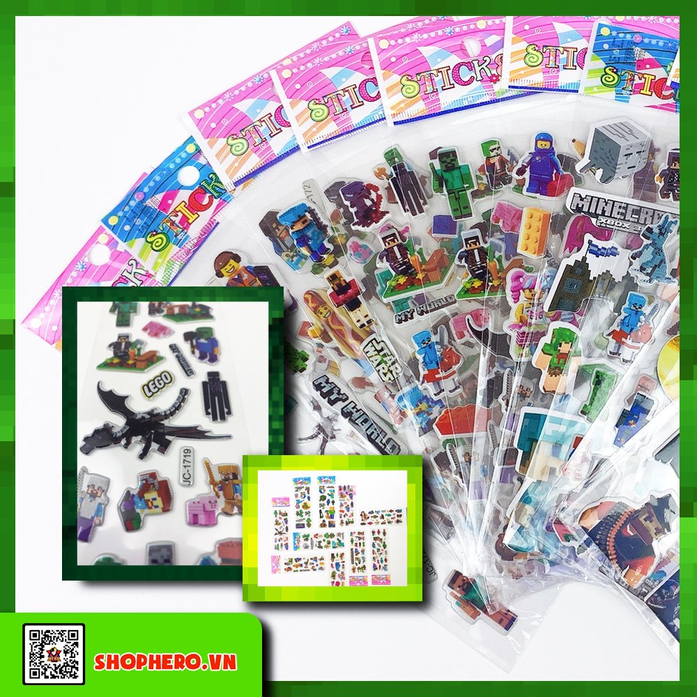 Sticker Minecraft 15 hình dán