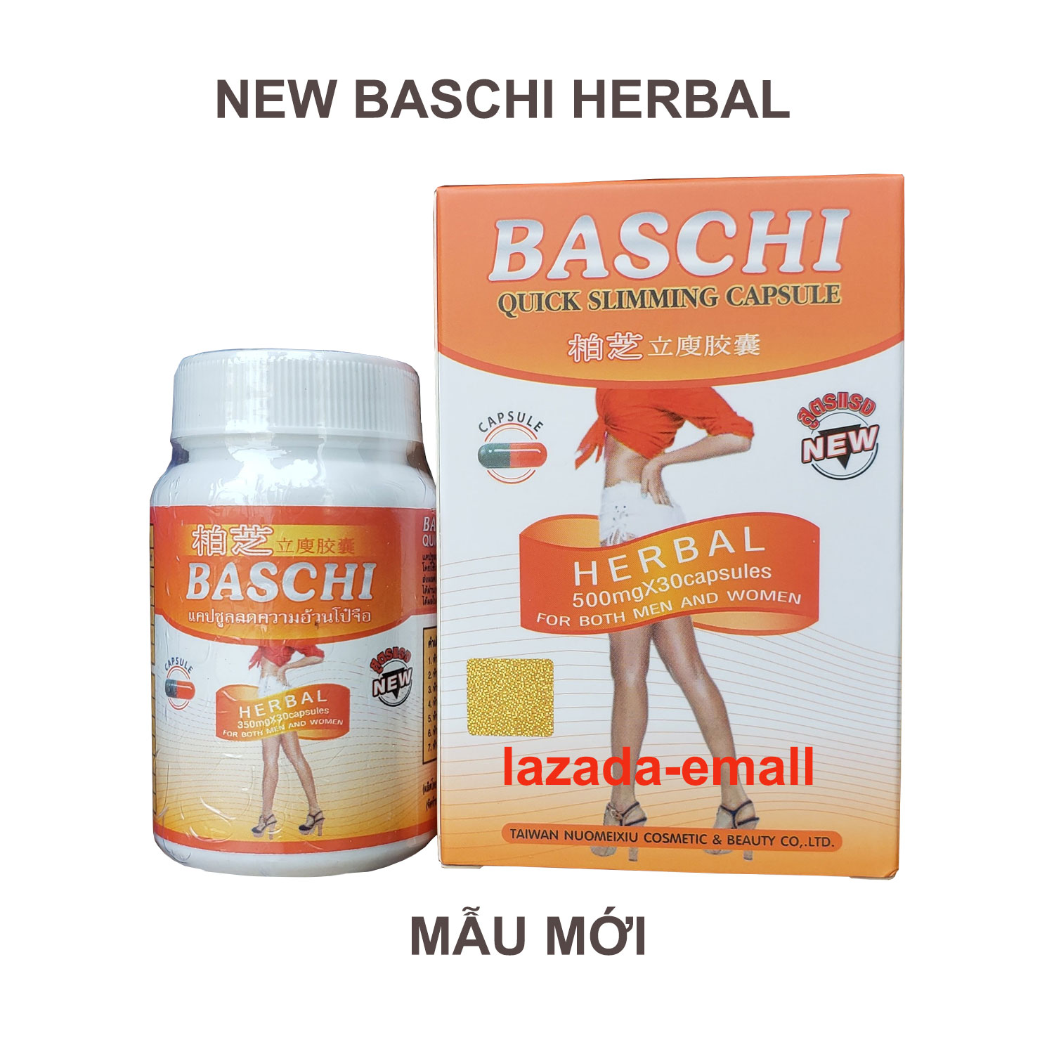 Viên Uống Giảm Cân Giảm béo Baschi Cam Quick Slimming Capsule Thái Lan 30 viên