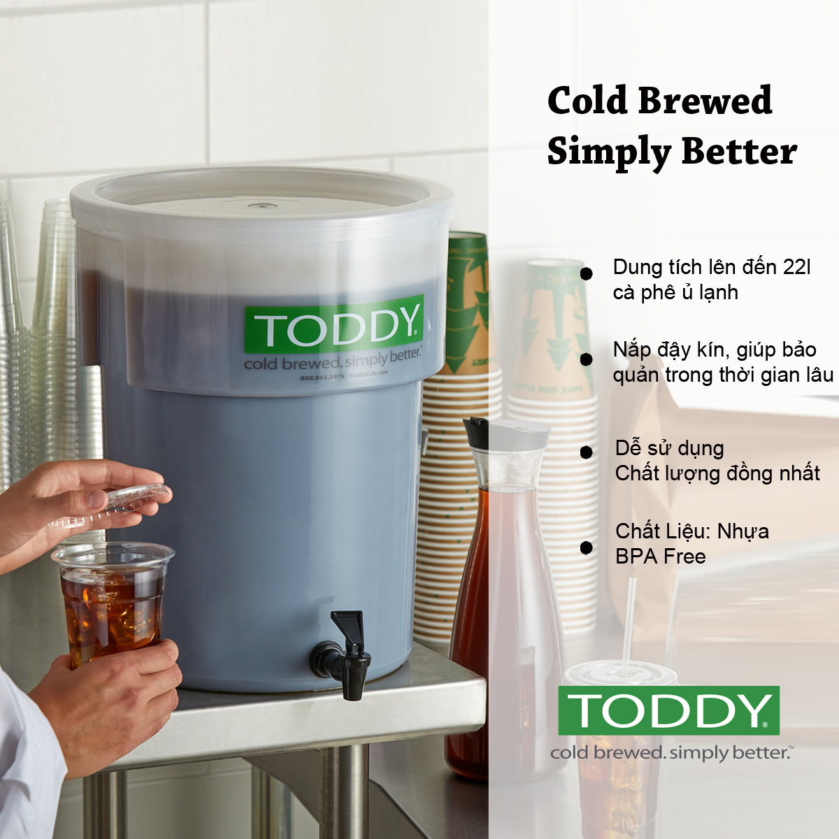 Bình pha cà phê cold brew toddy thương mại