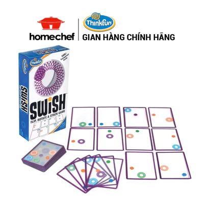 Bộ đồ chơi giáo dục thông minh Thinkfun thẻ bài Swish 1512-WH