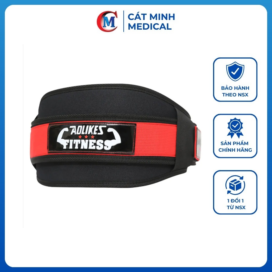 Đai lưng tập gym, thể hình, bảo vệ lưng, cột sống khi tập nặng Aolikes AL-7983