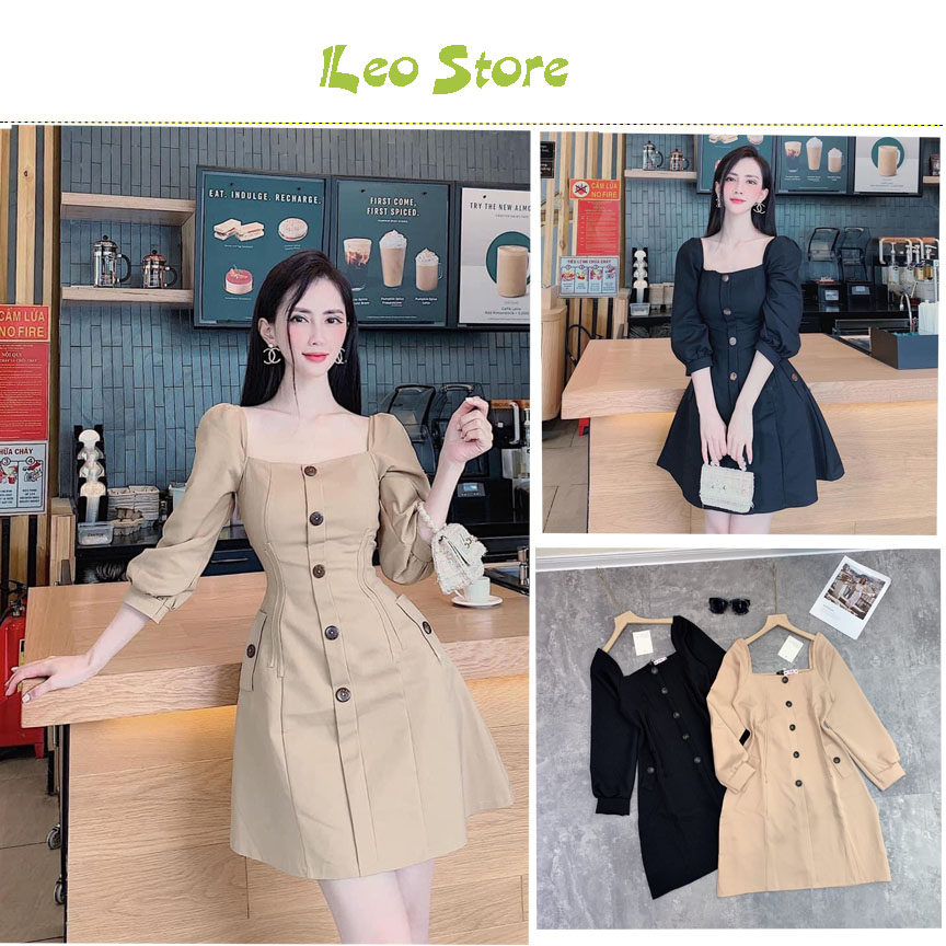 Váy nữ đầm dáng xòe tay lỡ