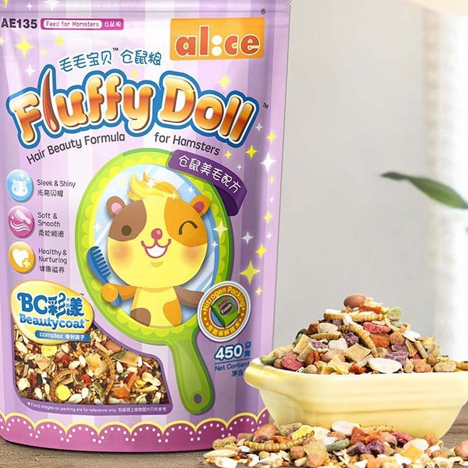 Thức ăn đẹp lông cho hamster 450 g - ae135 - hàng alice