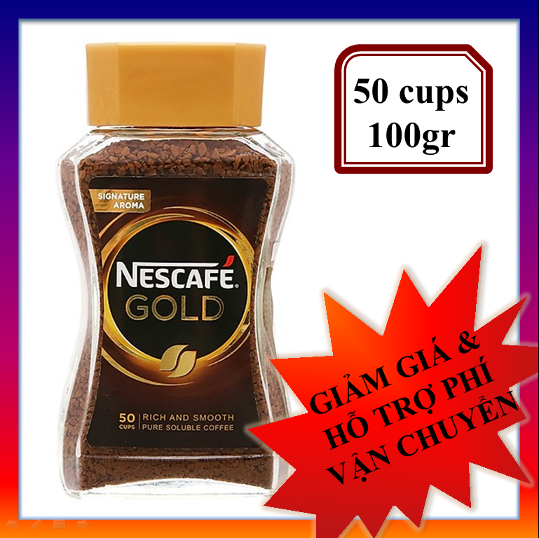 Cà phê bột nguyên chất Hàn Quốc Nescafé Gold Blend (50 cups/ 100gr)