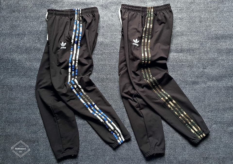 Quần jogger thun thể thao nam nữ sọc rằn ri camo bộ đội unisex