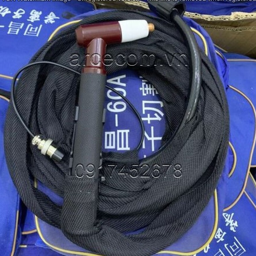 Mỏ cắt plasma klg60 4 mét và 8 mét - đèn cắt plasma lgk60