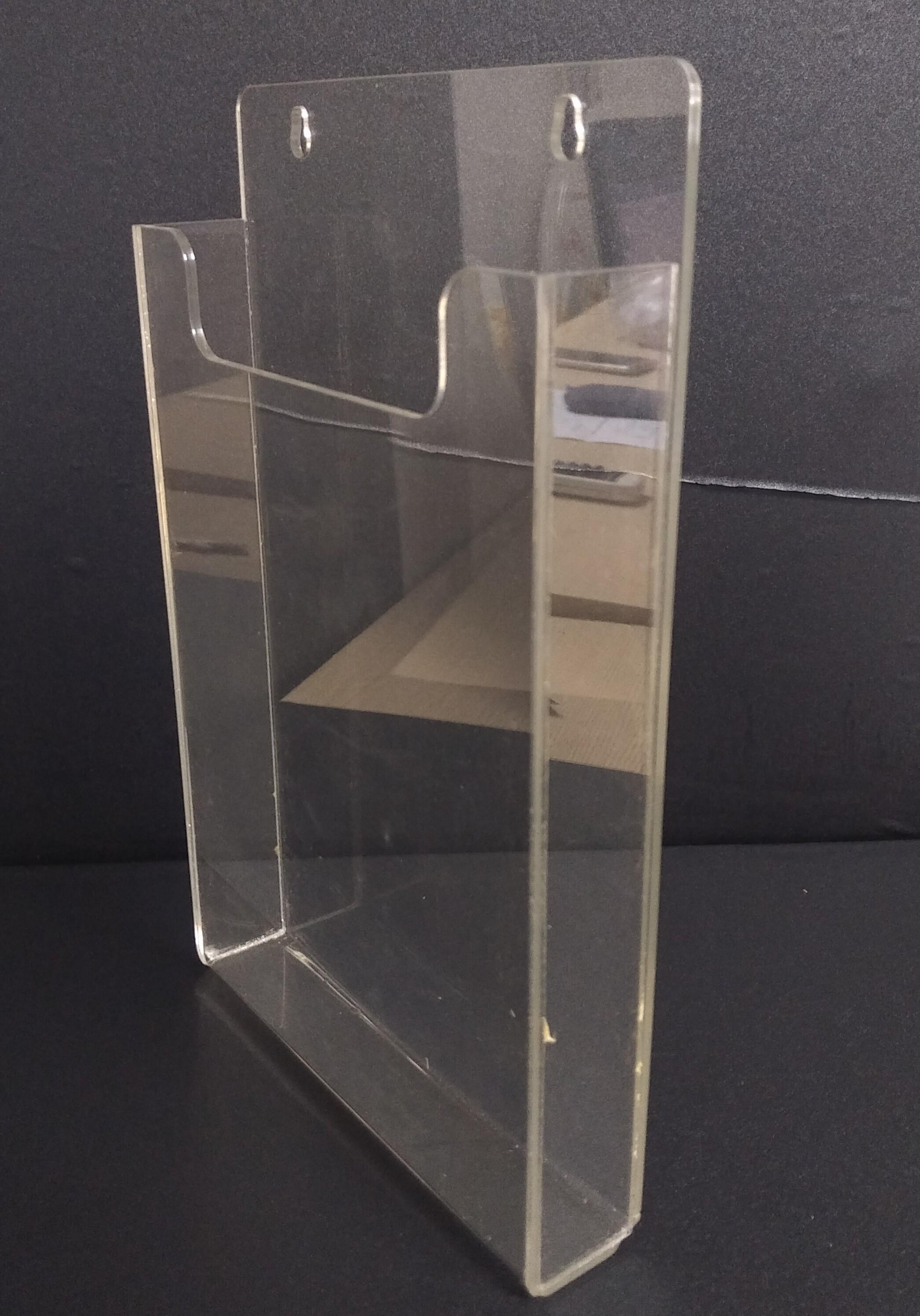 Combo 2 Kệ mica treo tường để tờ rơi khổ A4 dọc