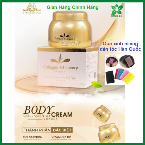 [CHÍNH HÃNG+QUÀ] Kem Body Collagen X3 Luxury mẫu mới - có phiếu bảo hành công ty Đông Anh
