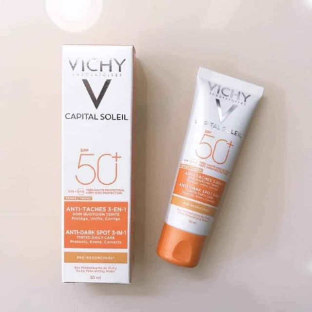 Kem chống nắng Vichy capital soleil spf 50 dark spot 3-in-1 50ml